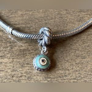 Retired Evil Eye Dangle Pandora Charm